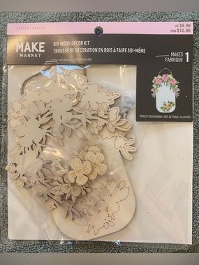 Make Market DIY Wood Floral Hanging Sign Craft Kit